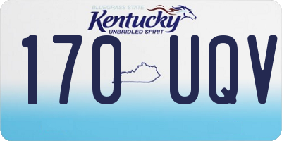 KY license plate 170UQV