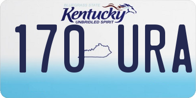KY license plate 170URA