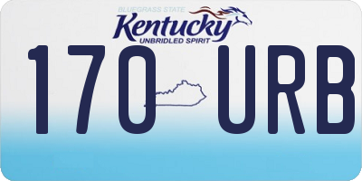 KY license plate 170URB