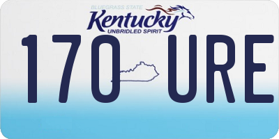 KY license plate 170URE