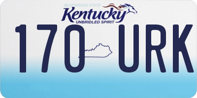 KY license plate 170URK