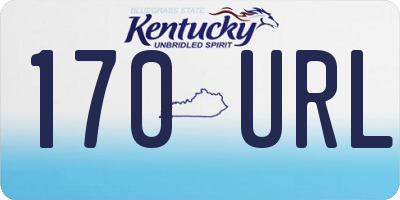 KY license plate 170URL