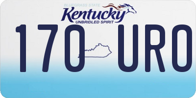 KY license plate 170URO