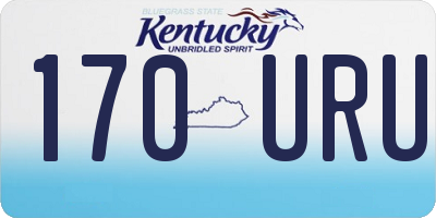 KY license plate 170URU