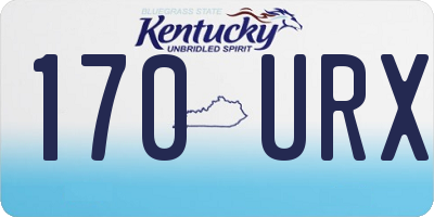 KY license plate 170URX