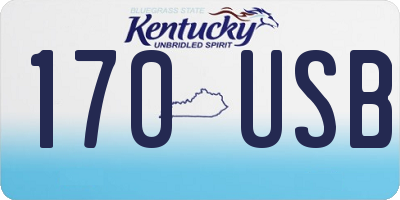 KY license plate 170USB