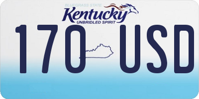 KY license plate 170USD
