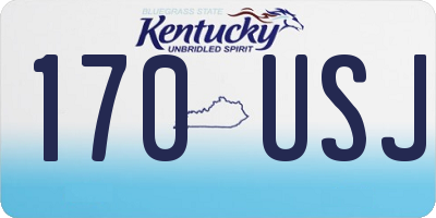 KY license plate 170USJ