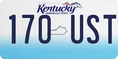 KY license plate 170UST
