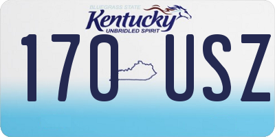 KY license plate 170USZ