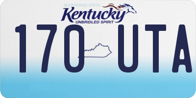 KY license plate 170UTA