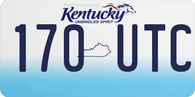 KY license plate 170UTC