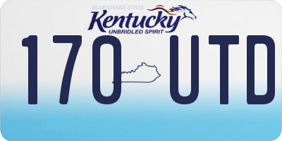 KY license plate 170UTD