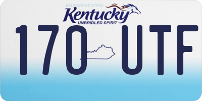 KY license plate 170UTF