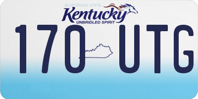 KY license plate 170UTG