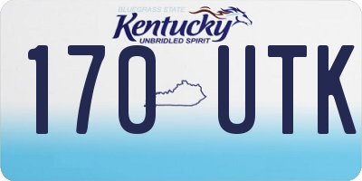 KY license plate 170UTK