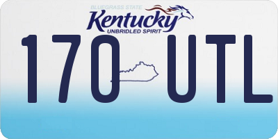 KY license plate 170UTL