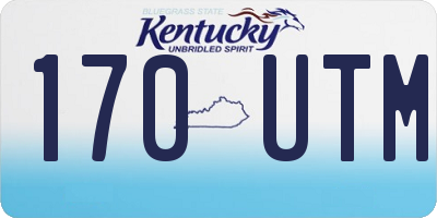 KY license plate 170UTM