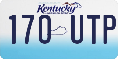 KY license plate 170UTP