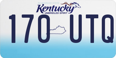 KY license plate 170UTQ
