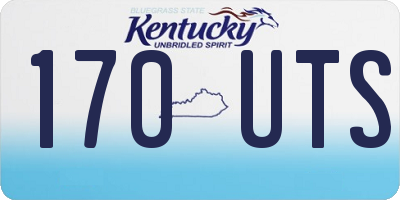 KY license plate 170UTS