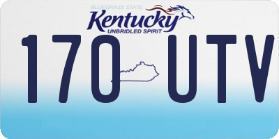 KY license plate 170UTV
