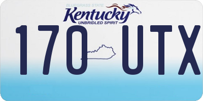 KY license plate 170UTX