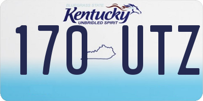 KY license plate 170UTZ