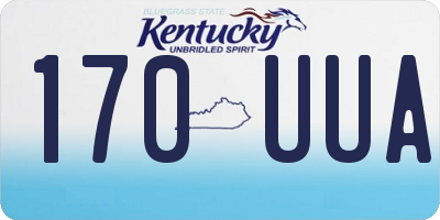KY license plate 170UUA