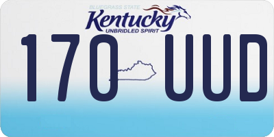 KY license plate 170UUD