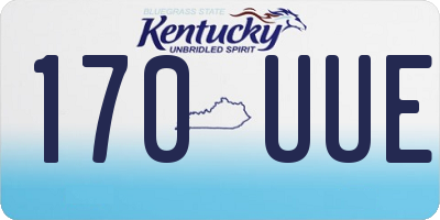 KY license plate 170UUE