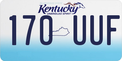 KY license plate 170UUF