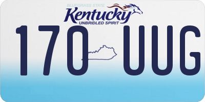 KY license plate 170UUG