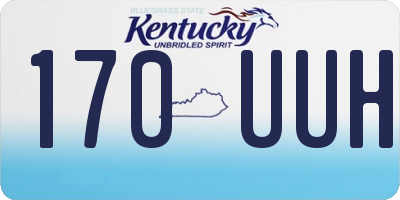KY license plate 170UUH
