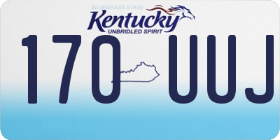 KY license plate 170UUJ