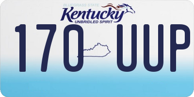 KY license plate 170UUP