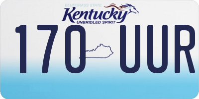 KY license plate 170UUR