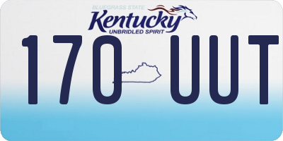 KY license plate 170UUT