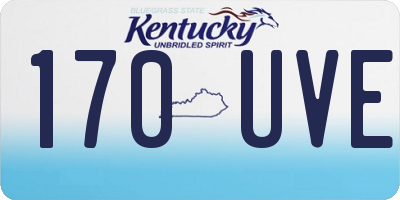 KY license plate 170UVE
