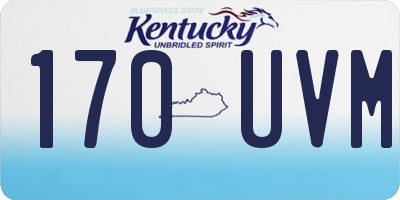 KY license plate 170UVM
