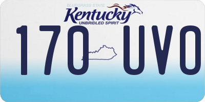 KY license plate 170UVO