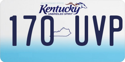 KY license plate 170UVP