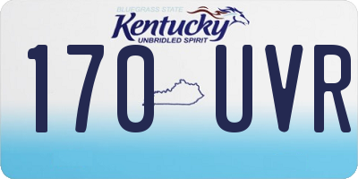 KY license plate 170UVR