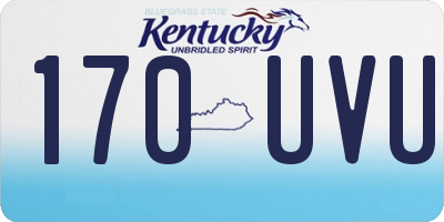 KY license plate 170UVU