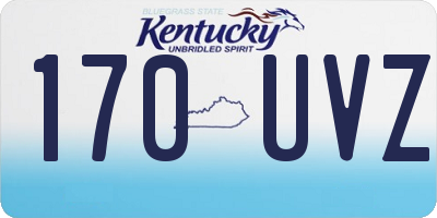 KY license plate 170UVZ