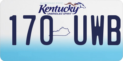 KY license plate 170UWB