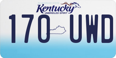 KY license plate 170UWD
