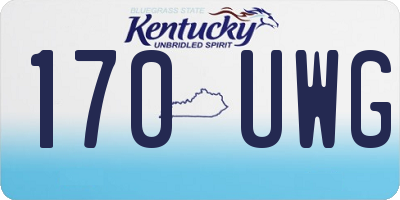 KY license plate 170UWG
