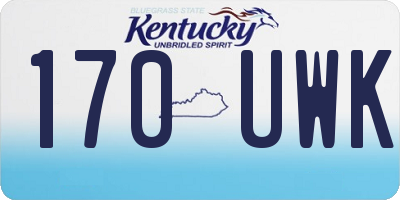KY license plate 170UWK