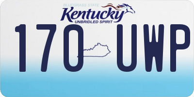 KY license plate 170UWP